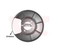 VAN WEZEL Chapa protectora contra salpicaduras, disco de freno para FORD: S-Max, Galaxy, Mondeo, Kuga (Ref: 1881373)