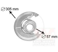 VAN WEZEL Chapa protectora contra salpicaduras, disco de freno para MERCEDES-BENZ: 123 Series, 126 Series (Ref: 3010371)