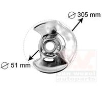 VAN WEZEL Chapa protectora contra salpicaduras, disco de freno para MERCEDES-BENZ: 124 Series, Classe E (Ref: 3024371)
