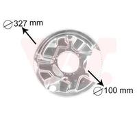 VAN WEZEL Chapa protectora contra salpicaduras, disco de freno para MERCEDES-BENZ: 201 Series 124 Series Ref: 3024373)