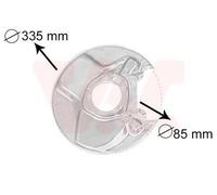 VAN WEZEL Chapa protectora contra salpicaduras, disco de freno para MERCEDES-BENZ: 8, 126 Series, 123 Series, 116 Series (Ref: 3010373)