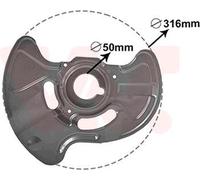 VAN WEZEL Chapa protectora contra salpicaduras, disco de freno para MERCEDES-BENZ LK Classe SLK LC (Ref: 3032372)