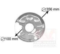 VAN WEZEL Chapa protectora contra salpicaduras, disco de freno para MERCEDES-BENZ: Classe E, Classe CLK, 129 Series, Classe SLK (Ref: 3029374)
