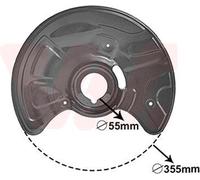 VAN WEZEL Chapa protectora contra salpicaduras, disco de freno para MERCEDES-BENZ: Classe SL LS (Ref: 3041371)