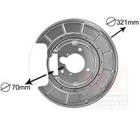 VAN WEZEL Chapa protectora contra salpicaduras, disco de freno para PEUGEOT: 406 (Ref: 4047373)