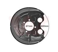 Frenado > Discos de freno > Chapa protectora contra salpicaduras, disco de freno