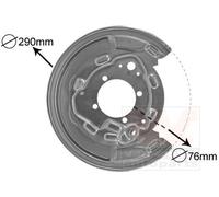 VAN WEZEL 5307374 Chapa protectora contra salpicaduras, disco de freno