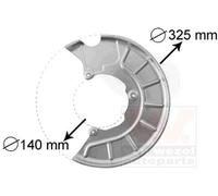 VAN WEZEL Chapa protectora contra salpicaduras, disco de freno para VOLKSWAGEN: Golf Cabriolet, Tiguan, Eos, Golf, Jetta, Sharan, Caddy (Ref: 7622371)