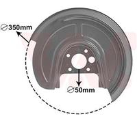 VAN WEZEL Chapa protectora contra salpicaduras, disco de freno para VOLKSWAGEN: New Beetle, Golf, Bora & SKODA: Octavia & SEAT: Toledo (Ref: 5892373)