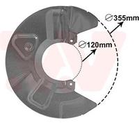 VAN WEZEL Chapa protectora contra salpicaduras, disco de freno para VOLKSWAGEN: Transporter (Ref: 5790372)