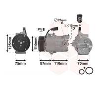 VAN WEZEL Compresor Aire Acondicionado Apto para VW Up 121 122 BL1 BL2 Up