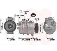 VAN WEZEL Compresor, aire acondicionado para BMW: M6, M3, M5 (Ref: 0600K417)