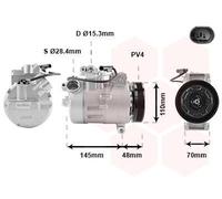 VAN WEZEL Compresor, aire acondicionado para BMW: Série 5, Série 7 (Ref: 0600K317)