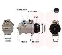 VAN WEZEL Compresor, aire acondicionado para BMW: X5 (Ref: 0600K334)