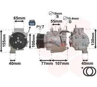 VAN WEZEL Compresor, aire acondicionado para HONDA: CR-V (Ref: 2500K232)