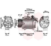 VAN WEZEL Compresor, aire acondicionado para HONDA: CR-V (Ref: 2500K263)