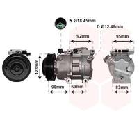 VAN WEZEL 8200K239 Compresor, aire acondicionado