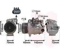 VAN WEZEL Compresor, aire acondicionado para MERCEDES-BENZ: Classe C (Ref: 3000K683)