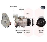 VAN WEZEL 3000K075 Compresor, aire acondicionado