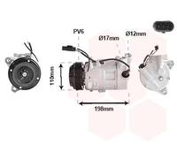 VAN WEZEL Compresor, aire acondicionado para MINI: MINI & BMW: Série 2, X2, X1 (Ref: 0601K704)