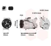 VAN WEZEL Compresor, aire acondicionado para NISSAN: X-Trail & RENAULT: Laguna (Ref: 4300K392)