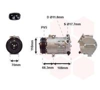 VAN WEZEL Compresor, aire acondicionado para OPEL: Corsa (Ref: 3700K418)