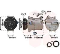 VAN WEZEL Compresor, aire acondicionado para OPEL: Vectra, Zafira, Astra & SAAB: 9-3 (Ref: 3700K313)