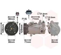 VAN WEZEL Compresor, aire acondicionado para RENAULT: Captur, Clio & NISSAN: Micra (Ref: 4300K636)