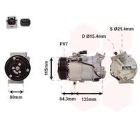 VAN WEZEL Compresor, aire acondicionado para RENAULT: Laguna (Ref: 4300K394)