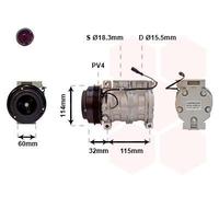 VAN WEZEL Compresor, aire acondicionado para SUZUKI: Liana (Ref: 5200K110)
