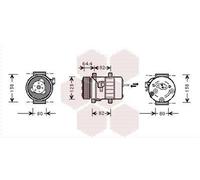 VAN WEZEL 5900K113 Compresor, aire acondicionado