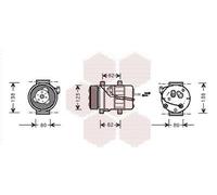 VAN WEZEL Compresor, aire acondicionado para VOLVO: S80, XC 90 (Ref: 5900K054)