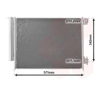 VAN WEZEL Condensador Acondicionado Con Secadora para Dacia Sandero III Jogger