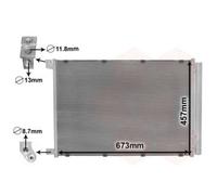 VAN WEZEL Condensador Aire Acondicionado para Mercedes-Benz Clase C T-Model S205