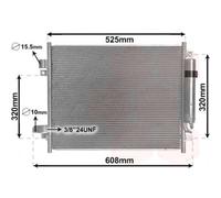 VAN WEZEL Condensador Aire Acondicionado para Nissan Note E12 1.2 DIG-S 1.5 DCI