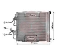 VAN WEZEL 37005368 Condensador, aire acondicionado