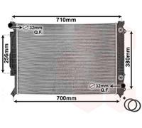 VAN WEZEL Enfriador de Agua Radiador Aletas Soldadas para Audi Allroad 4BH