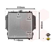 VAN WEZEL Radiador, refrigeraciÃ³n del motor para SUZUKI: SamuraÃ¯ (Ref: 52002012)