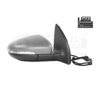 Van wezel Espejo Retrovisor Exterior Derecho para VW Golf VI