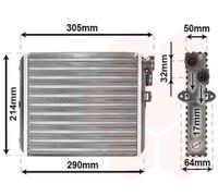 VAN WEZEL Intercambiador De Calor Interior Para Volvo XC90 I V70 II S60 59006110