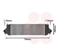VAN WEZEL Intercooler De Aire A Aire De Aluminio Para Suzuki Grand Vitara II