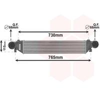 VAN WEZEL Intercooler Refrigerado De Aire De Aluminio Para Mercedes-Benz Clase C