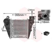 VAN WEZEL Intercooler Refrigerado por Aire Aluminio para VW Golf IV Variante