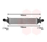 VAN WEZEL Intercooler Refrigerado por Aire de Aluminio para Mercedes-Benz