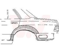 VAN WEZEL Lateral Trasero Derecho Para Mercedes-Benz Saloon Kombi T-Model