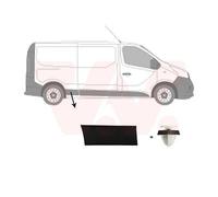 VAN WEZEL Listón embellecedor / protector panel lateral Atrás derecha 4396428