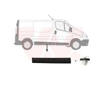 VAN WEZEL Listón embellecedor/protector panel lateral derecha 4396426 Compatible con RENAULT Trafic III Furgón FG Trafic III Bus JG, OPEL Vivaro B Combi X82 Vivaro B Furgón X82, NISSAN
