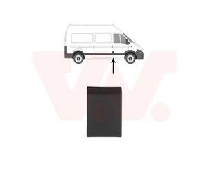 VAN WEZEL Listón embellecedor/protector panel lateral derecha instalación lateral Montante B 4388416 Compatible con OPEL Movano B Furgón X62 Movano B Bus X62, RENAULT MASTER III Autobús JV, NISSAN