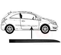 VAN WEZEL Listón embellecedor/protector, puerta para OPEL: Corsa (Ref: 3750428)