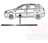 VAN WEZEL Listón embellecedor/protector, puerta para OPEL: Corsa (Ref: 3777423)